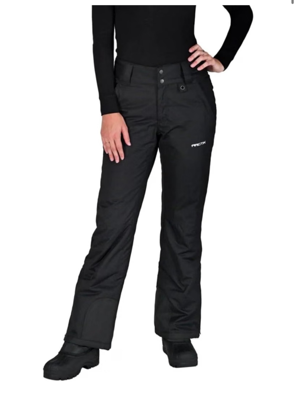 Arctix Women's Black Snow Pants with Subtle Logo